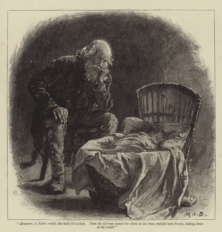 Illustration til John og Joan, A Coorious Story, af S Baring-Gould af Margaret Isabel Dicksee