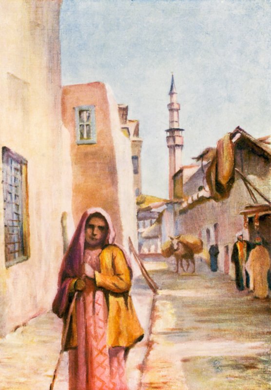 Ved Salehiyeh (farvelitografi) af Margaret Thomas