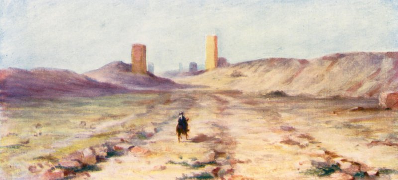 Indgang til Palmyra (farvelitografi) af Margaret Thomas