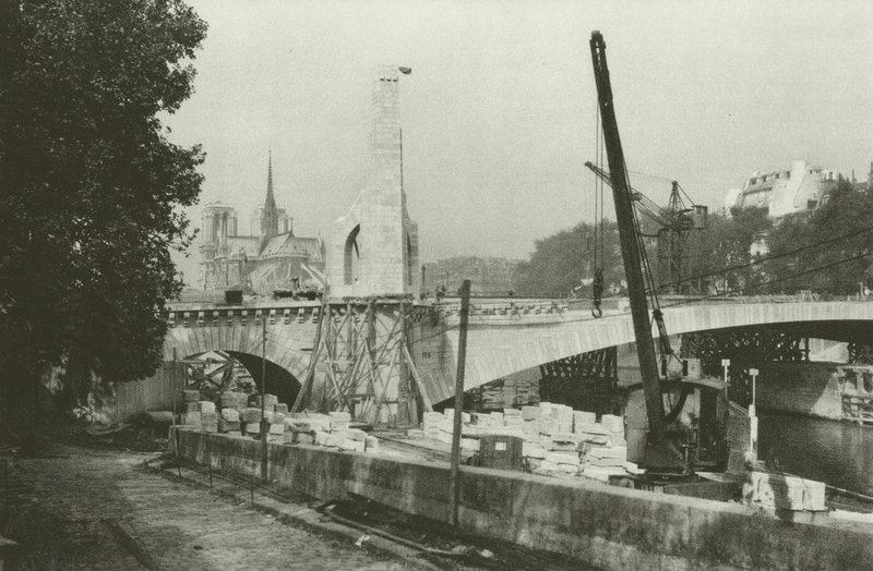 Paris: Udsigt fra bredden af ​​Seinen på Notre-Dame (s/h foto) af Mario Bucovich