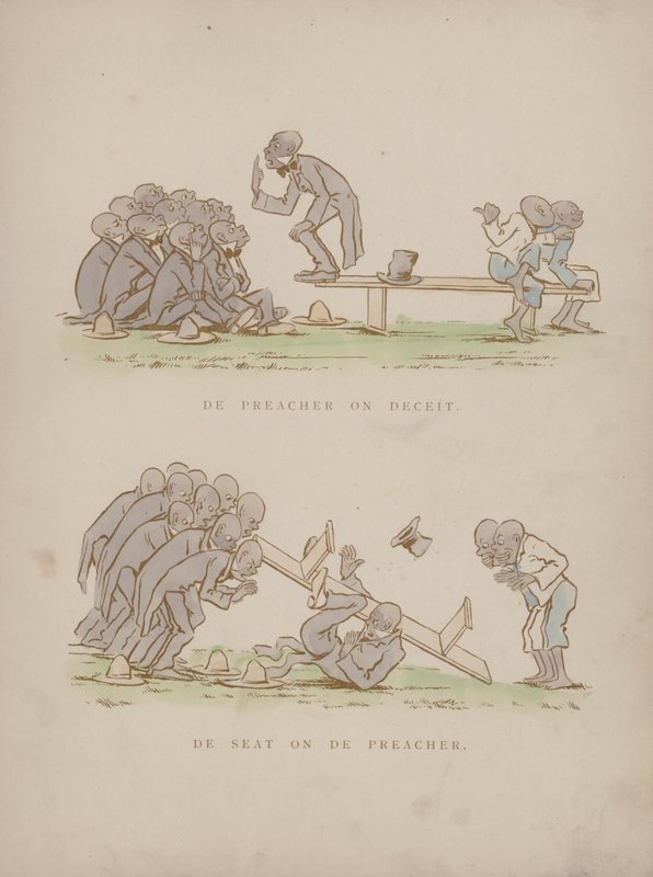 Side fra Cynicus Humors (farvet gravering) af Martin  Anderson