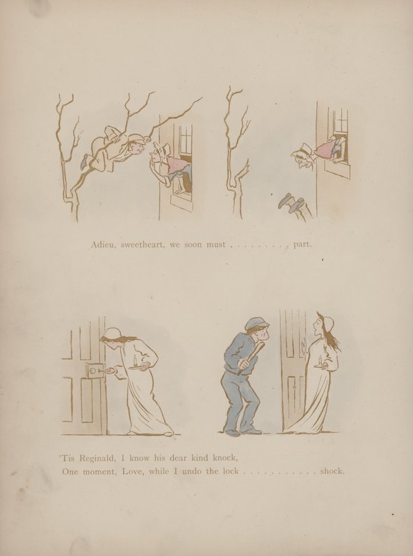 Side fra Cynicus Humors (farvet gravering) af Martin  Anderson
