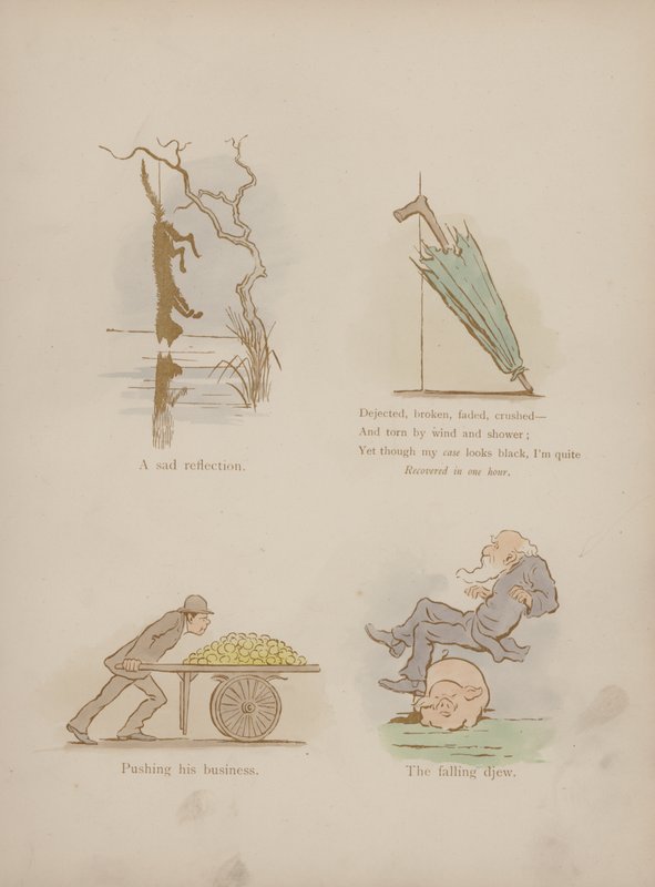 Side fra Cynicus Humors (farvet gravering) af Martin  Anderson