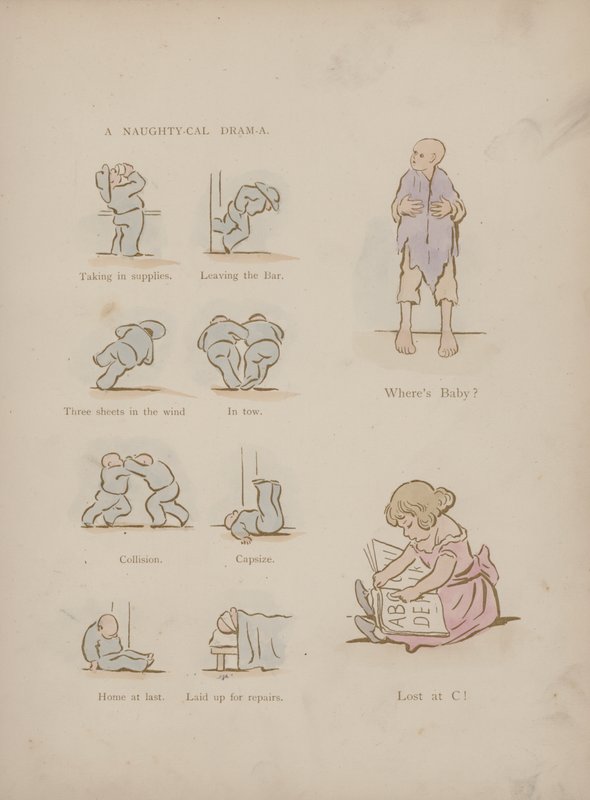 Side fra Cynicus Humors (farvet gravering) af Martin  Anderson