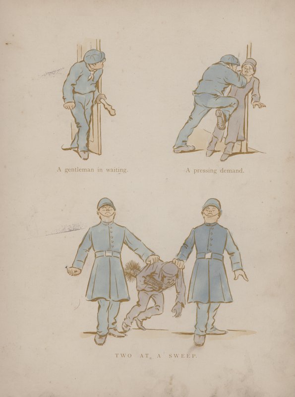 Side fra Cynicus Humors (farvet gravering) af Martin  Anderson