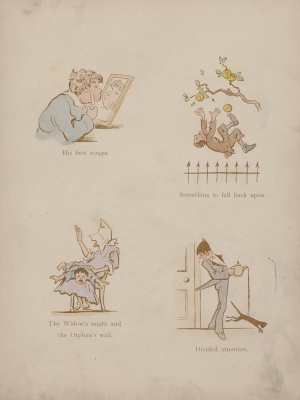 Side fra Cynicus Humors (farvet gravering) af Martin  Anderson