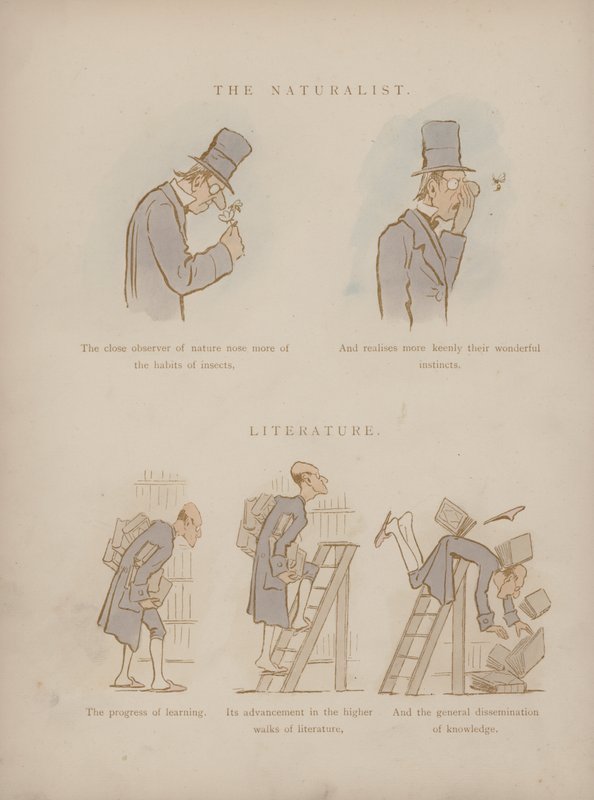 Side fra Cynicus Humors (farvet gravering) af Martin  Anderson