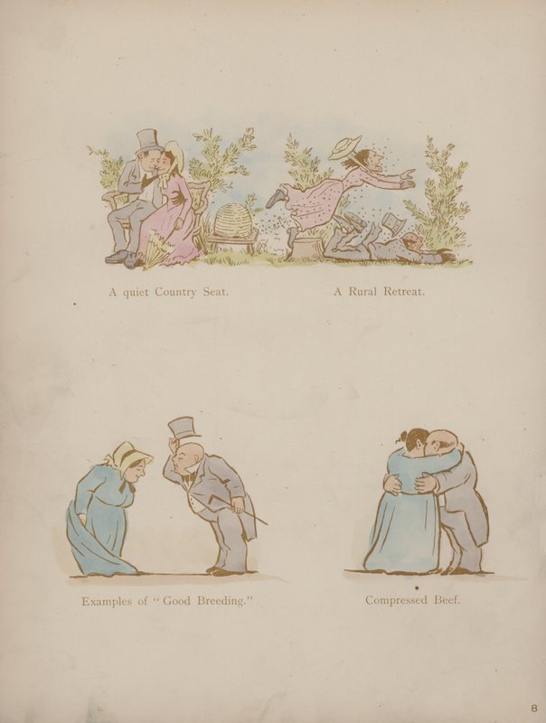 Side fra Cynicus Humors (farvet gravering) af Martin  Anderson
