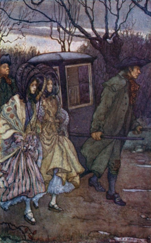 Illustration til Cranford af fru Gaskell af Mary V. Wheelhouse