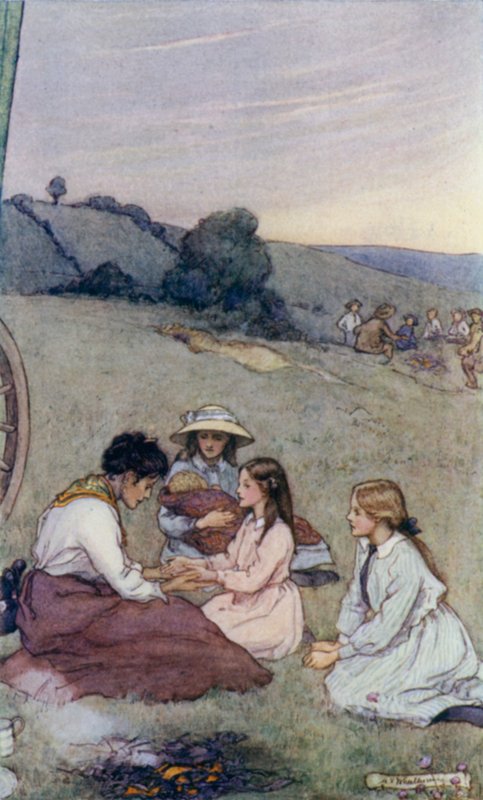 Scene fra The Slowcoach, af Edward Verrall Lucas af Mary V. Wheelhouse