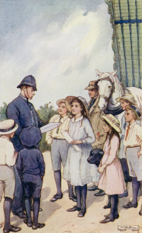Scene fra The Slowcoach, af Edward Verrall Lucas af Mary V. Wheelhouse