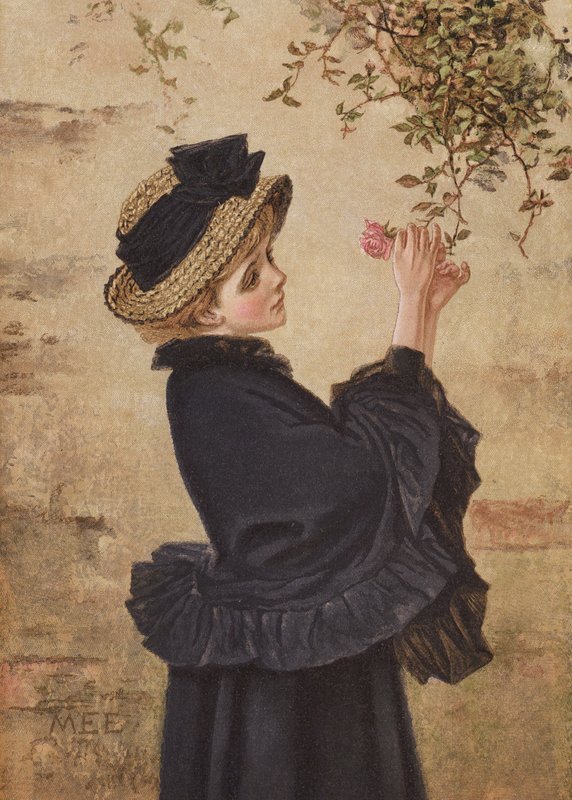 Left Blooming Alone (farvelitografi) af Mary Ellen Edwards