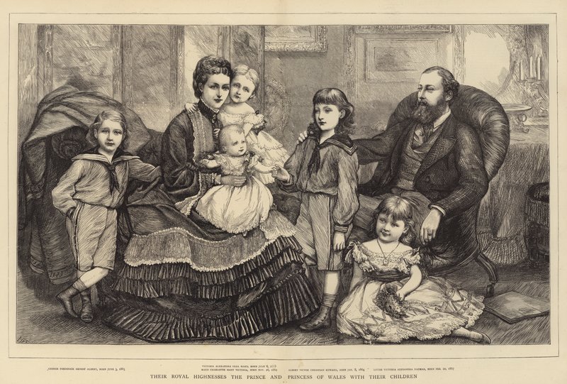 Deres Kongelige Højheder Prinsen og Prinsessen af Wales med deres børn af Mary Ellen Edwards