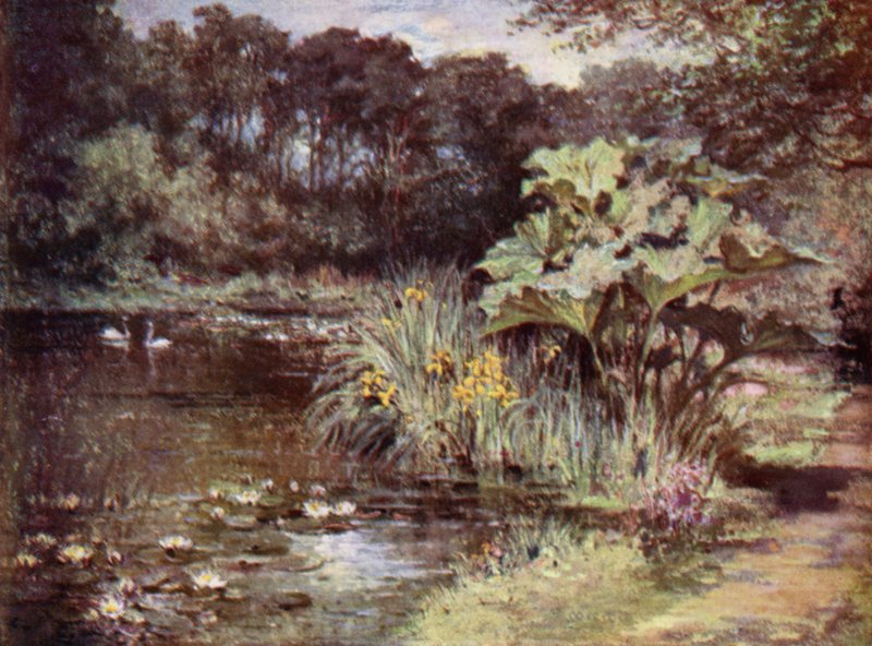 Scottish Gardens: Culzean (farve litho) af Mary Georgina Wade Wilson