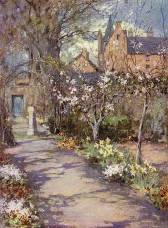 Scottish Gardens: Gartincaber (farve litho) af Mary Georgina Wade Wilson