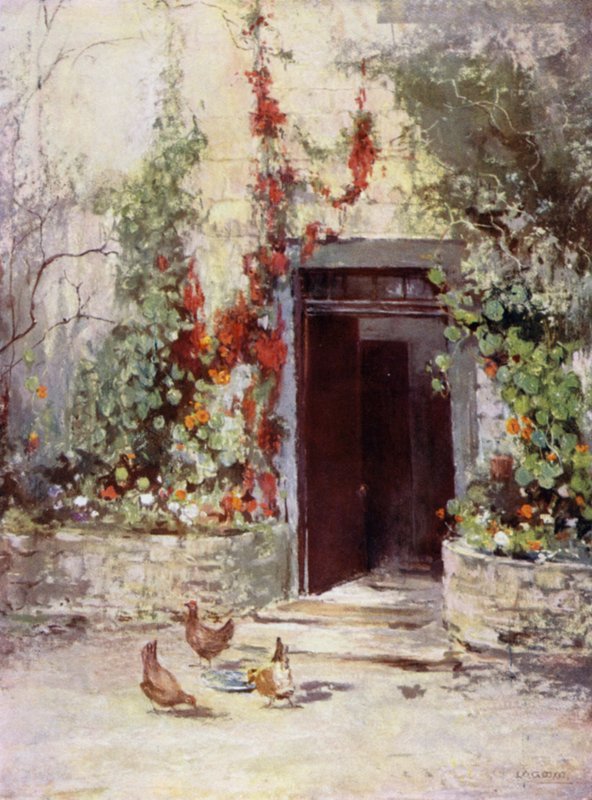 Scottish Gardens: Leckie (farve litho) af Mary Georgina Wade Wilson