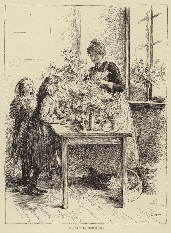 Illustration til historien om en sygeplejerske, af ære Morten af Mary L. Gow