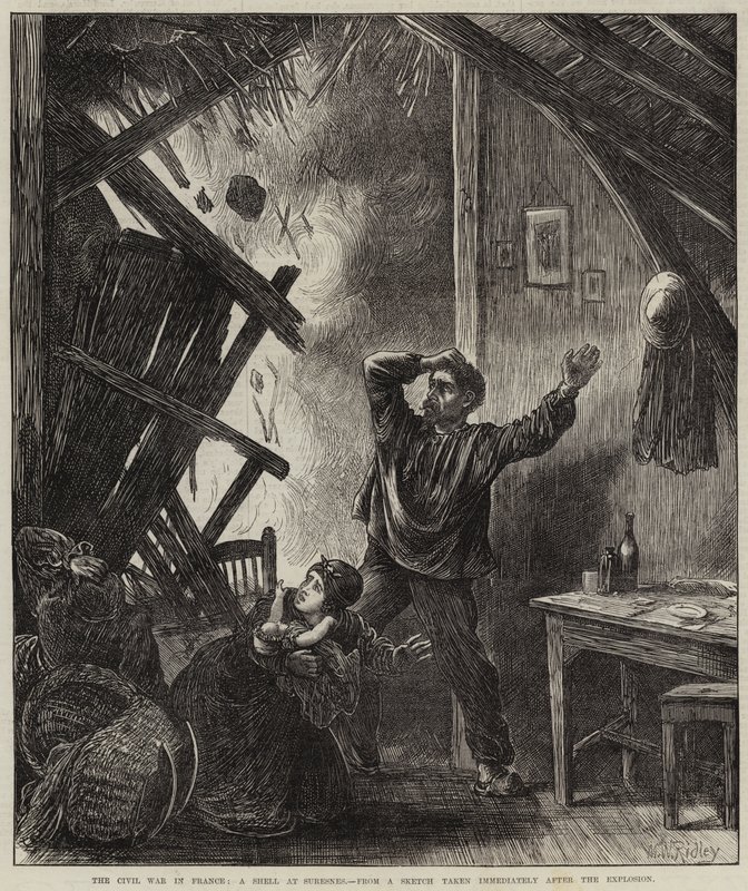 Borgerkrigen i Frankrig, en granat ved Suresnes af Matthew White Ridley