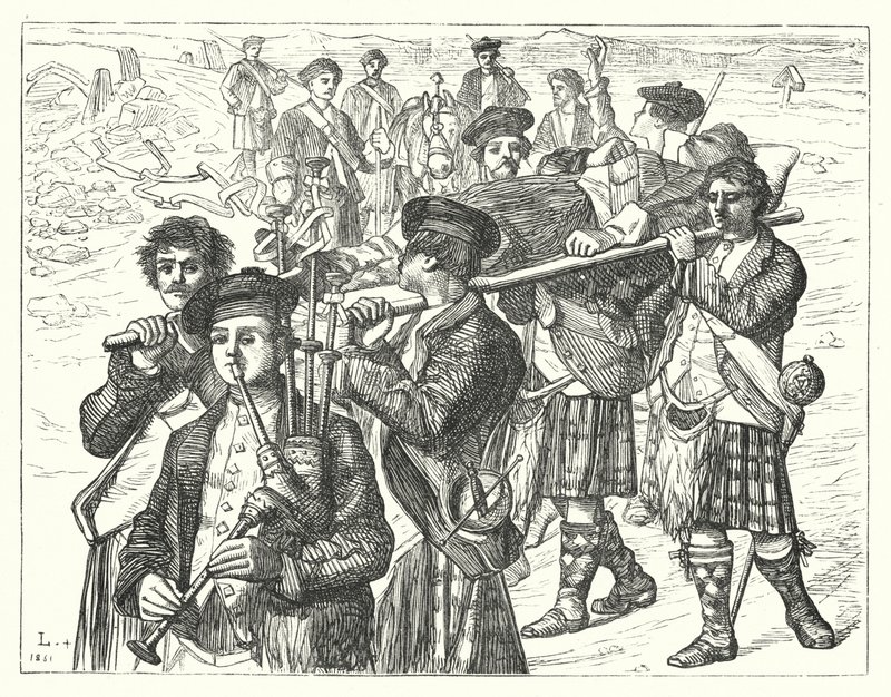 Natten efter Culloden (gravering) af Matthew James (attr. to) Lawless