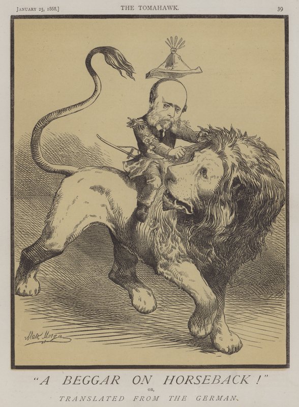 En tigger til hest! eller, oversat fra tysk (farve litho) af Matthew