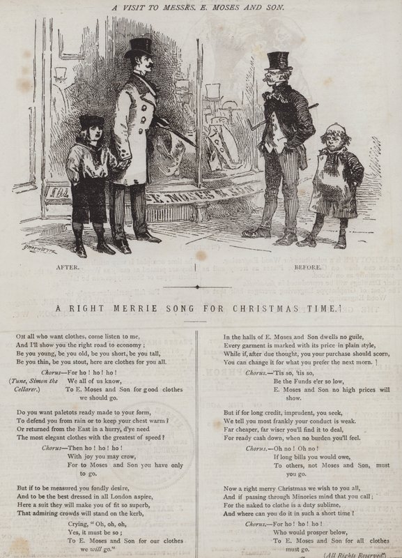 En rigtig glædelig sang til juletid! (farve litho) af Matthew