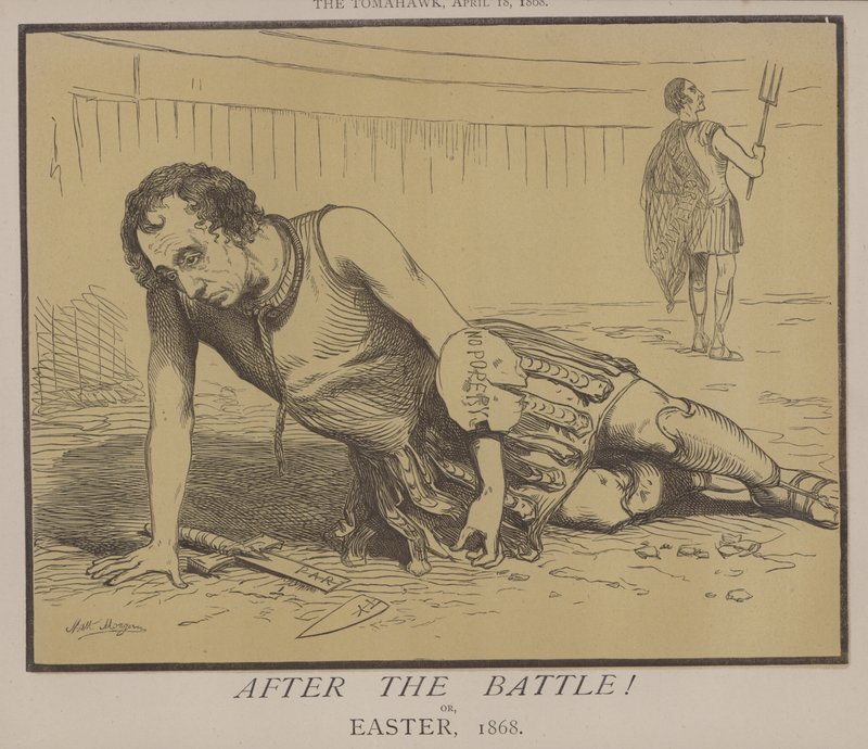 Efter slaget! eller, påske 1868 (farve litho) af Matthew