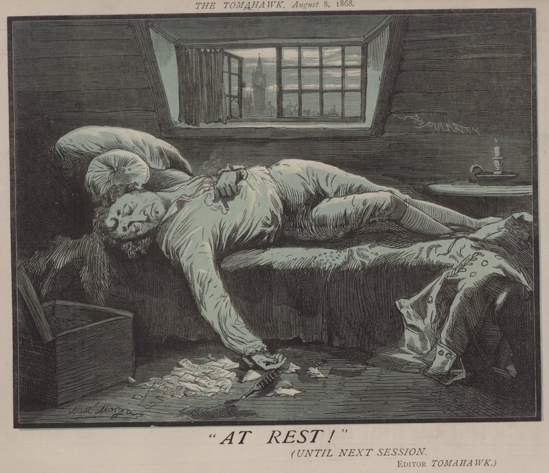 I hvile! (farve litho) af Matthew