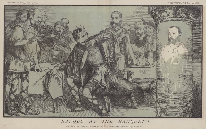 Banquo at the Banket (farve litho) af Matthew