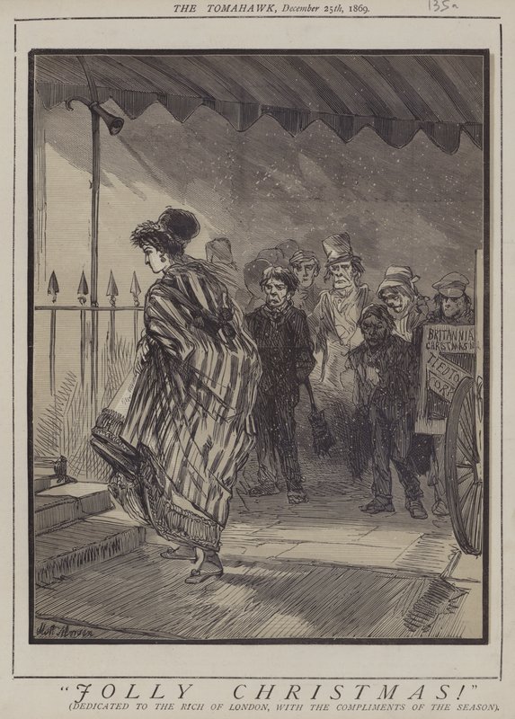 Glædelig jul! (farve litho) af Matthew