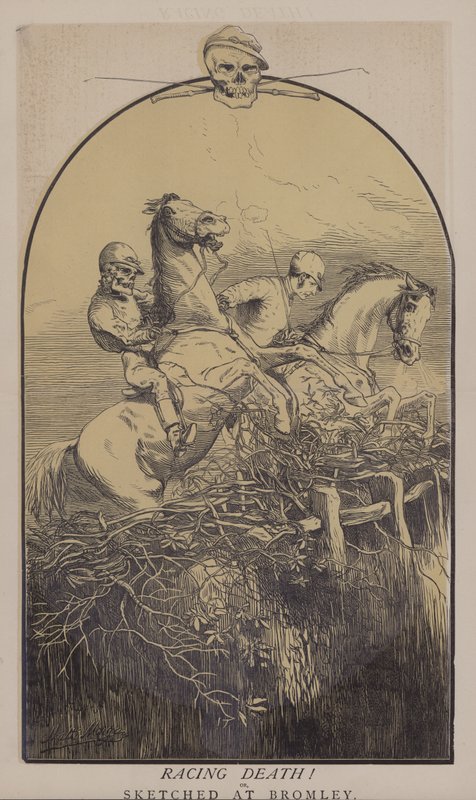 Racing død! (farve litho) af Matthew