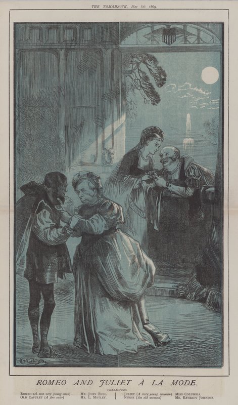 Romeo og Julie A La Mode (farve litho) af Matthew