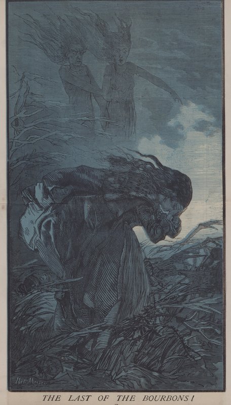Den sidste af bourbonerne! (farve litho) af Matthew