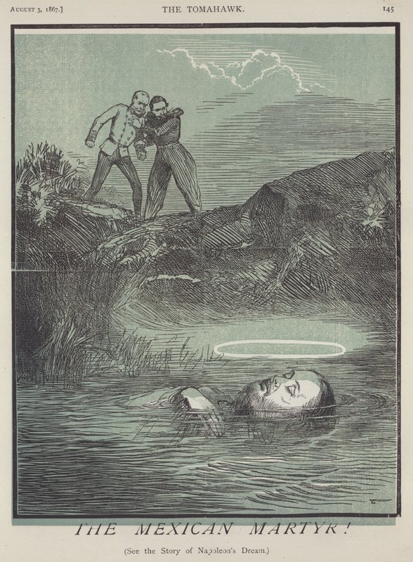 Den mexicanske martyr (farve litho) af Matthew