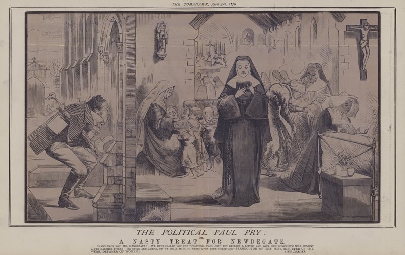 The Political Paul Pry: eller, A Nasty Treat for Newdegate (farve litho) af Matthew