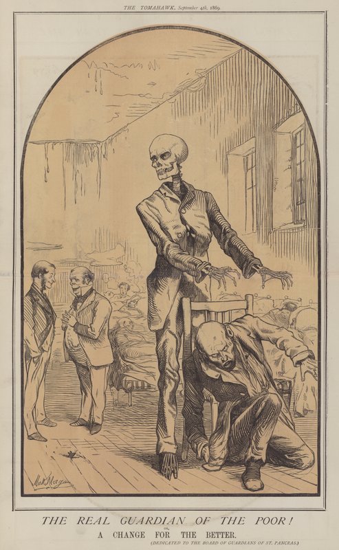 De fattiges rigtige vogter! eller en forandring til det bedre (farve litho) af Matthew