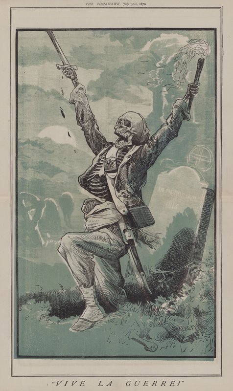 Længe leve krigen! (farve litho) af Matthew