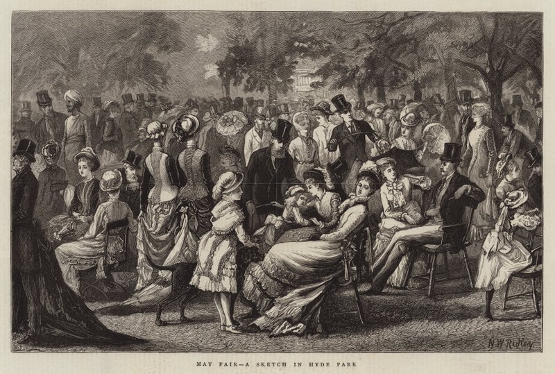 May Fair, en skitse i Hyde Park af Matthew White Ridley