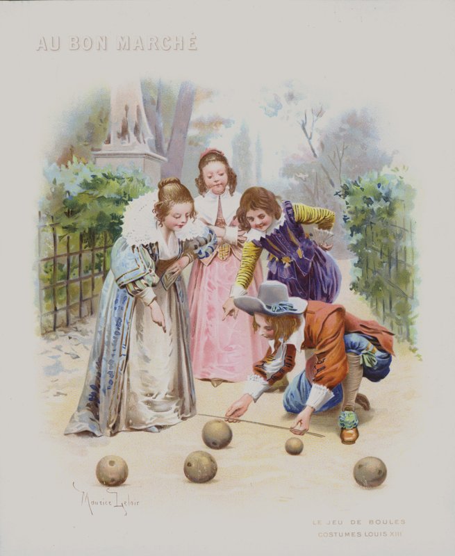 Et spil boule, kostumer fra Louis XIII