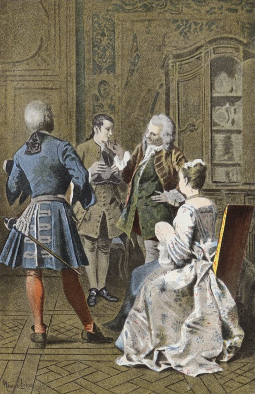 I huset af Monsieur G M af Maurice Leloir