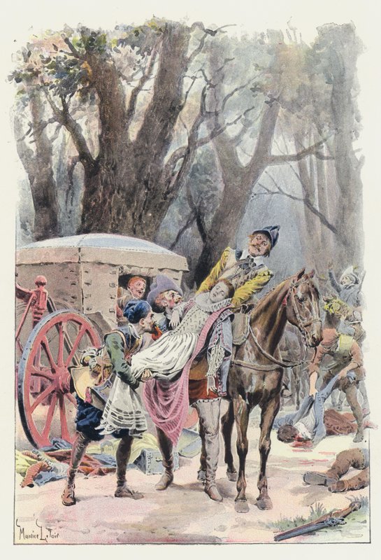Illustration til Gil Blas af Maurice Leloir