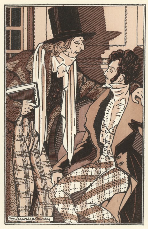 Illustration til Scenes de la Vie de Boheme af Henri Murger (litho) af Maurice Berty