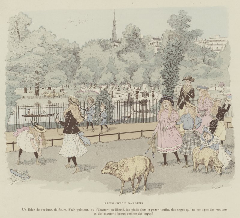 Illustration til La Vie De Londres af Mars af Maurice Charles Mathieu Bonvoisin