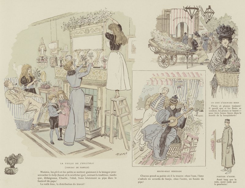 Illustration til La Vie De Londres af Mars af Maurice Charles Mathieu Bonvoisin
