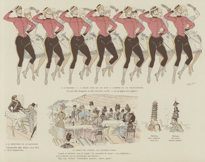 Illustration til La Vie De Londres af Mars af Maurice Charles Mathieu Bonvoisin