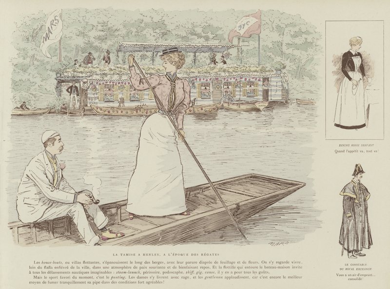 Illustration til La Vie De Londres af Mars af Maurice Charles Mathieu Bonvoisin