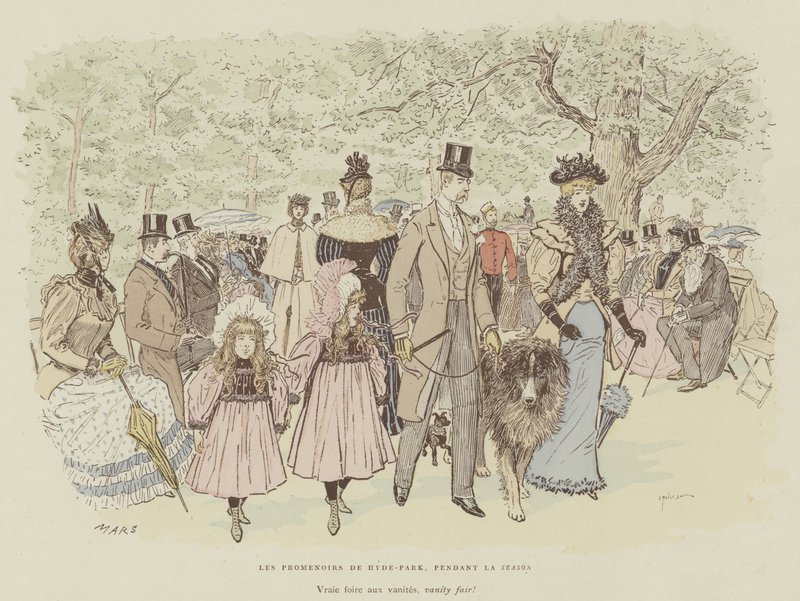 Illustration til La Vie De Londres af Mars af Maurice Charles Mathieu Bonvoisin