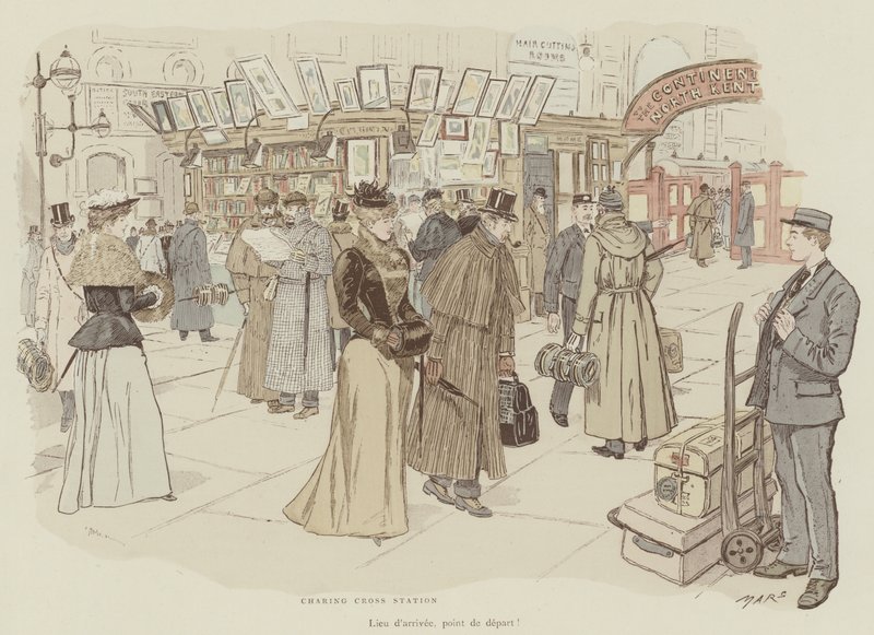 Illustration til La Vie De Londres af Mars af Maurice Charles Mathieu Bonvoisin