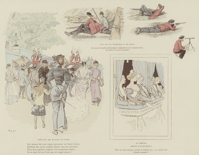 Illustration til La Vie De Londres af Mars af Maurice Charles Mathieu Bonvoisin