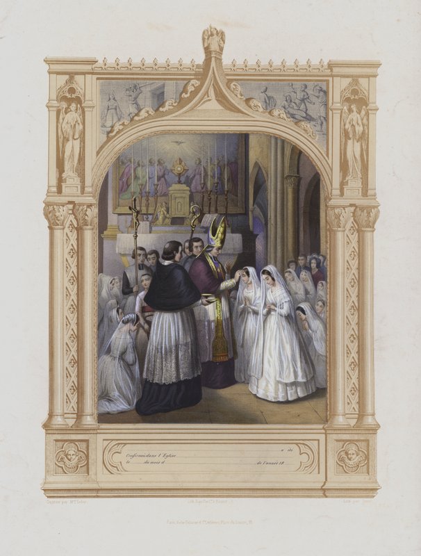 Bekræftelse (akvatint) af Maurice Leloir