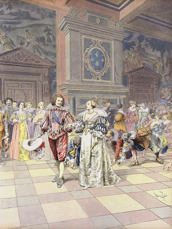 George Villiers, 1. hertug af Buckingham ved hoffet i Frankrig af Maurice Leloir